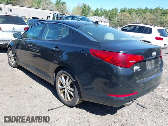 2013 Kia Optima EX with VIN 5XXGN4A77DG216998, listed as a IAAI auction lot 42102377 with 204,354 mi miles. Bid and sale history available at carsss.com. Image 3.