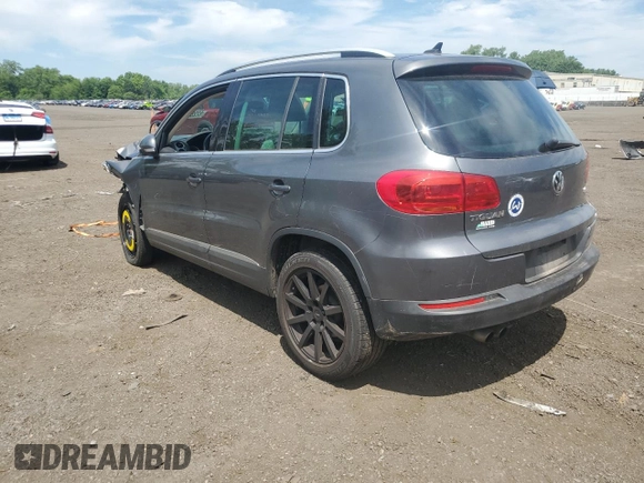 2013 Volkswagen Tiguan SE with VIN WVGBV7AX1DW009495, listed as a Copart auction lot 62289675 with Not provided miles and Salvage title. Bid and sale history available at DreamBid. Image 2.