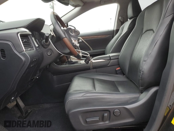 2022 Lexus RX 350L with VIN JTJHZKFA8N2038704, listed as a Copart auction lot 57292775 with 35,565 mi miles and Salvage title. Bid and sale history available at DreamBid. Image 7.