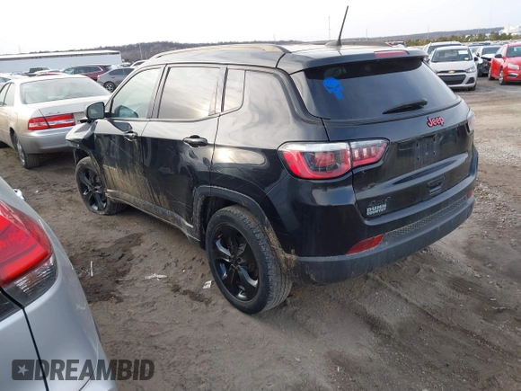 2020 Jeep Compass Latitude with VIN 3C4NJDBB9LT137387, listed as a IAAI auction lot 41379552 with 79,083 mi miles and . Bid and sale history available at carsss.com. Image 3.