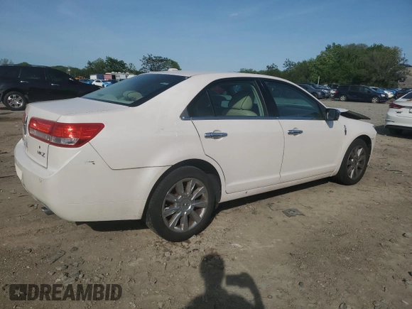 2010 Lincoln MKZ with VIN 3LNHL2GCXAR659786, listed as a Copart auction lot 55262825 with 90,788 mi miles and Salvage Title. Bid and sale history available at DreamBid. Image 3.