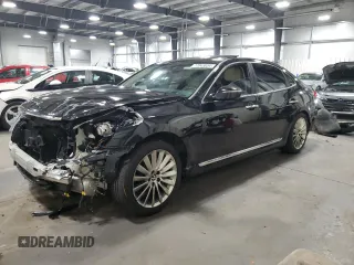 2016 Hyundai Equus Ultimate with VIN KMHGH4JHXGU102729, listed as a Copart auction lot 77043834 with 64,191 mi miles and Salvage Title. Bid and sale history available at DreamBid. Image 1.
