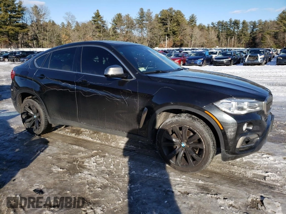 2017 BMW X6 xDrive35i with VIN 5UXKU2C30H0X47588, listed as a Copart auction lot 44593965 with 113,385 mi miles and Salvage Title. Bid and sale history available at carsss.com. Image 4.