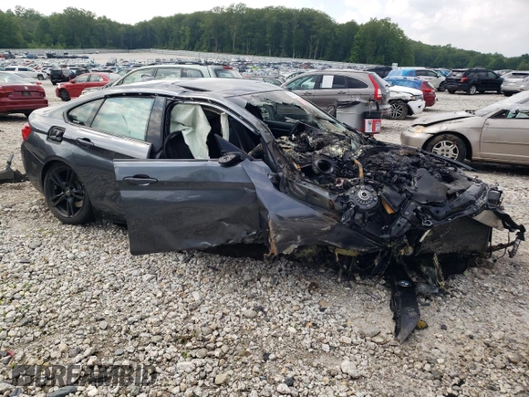 2019 BMW 4 Series 430i xDrive with VIN WBA4J3C54KBL08929, listed as a Copart auction lot 60608795 with Not provided miles and Salvage title. Bid and sale history available at DreamBid. Image 4.
