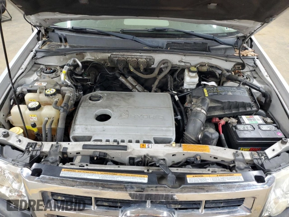 2010 Ford Escape Hybrid with VIN 1FMCU4K31AKC24086, listed as a Copart auction lot 54580895 with 194,510 mi miles and Salvage title. Bid and sale history available at DreamBid. Image 12.