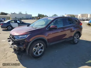 2019 Honda CR-V EX with VIN 2HKRW2H55KH632743, listed as a Copart auction lot 46313355 with 42,424 mi miles and Salvage Title. Bid and sale history available at carsss.com. Image 1.