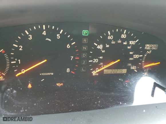 2001 Lexus ES 300 with VIN JT8BF28G910338694, listed as a Copart auction lot 44457545 with 222,751 mi miles and Salvage Title. Bid and sale history available at carsss.com. Image 9.