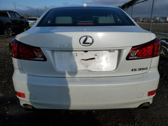 2011 Lexus IS 350 with VIN JTHBE5C24B5028165, listed as a Copart auction lot 85697574 with 76,306 mi miles and Salvage Title. Bid and sale history available at carsss.com. Image 6.