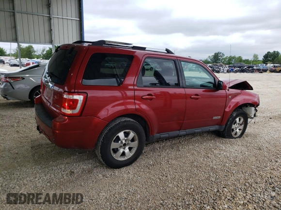 2008 Ford Escape Limited z VIN 1FMCU94108KA14209, wystawiony jako Copart lot #57857305 z przebiegiem 186 893 mil mil oraz Szkoda całkowita • Salvage title. Historia ofert i sprzedaży dostępna na DreamBid. Obrazek 3.
