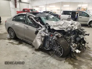 2024 Mercedes-Benz C 43 AMG with VIN W1KAF8HB8RR229631, listed as a Copart auction lot 81624764 with Not provided miles and Salvage title. Bid and sale history available at DreamBid. Image 4.
