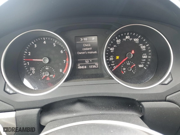 2018 Volkswagen Jetta 1.4T SE with VIN 3VWDB7AJ5JM240877, listed as a Copart auction lot 50334415 with 49,424 mi miles and Salvage Title. Bid and sale history available at carsss.com. Image 9.