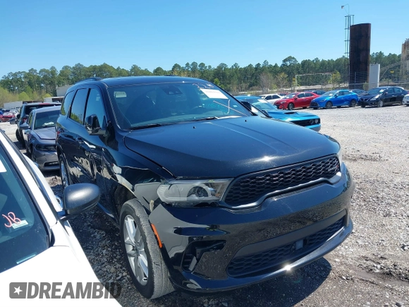2024 Dodge Durango GT with VIN 1C4RDJDG7RC153205, listed as a IAAI auction lot 41862211 with 37,018 mi miles and . Bid and sale history available at DreamBid. Image 1.