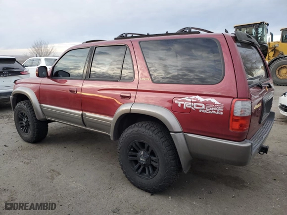 2000 Toyota 4Runner Limited with VIN JT3HN87R6Y9039792, listed as a Copart auction lot 87626765 with 290,937 mi miles and Salvage Title. Bid and sale history available at carsss.com. Image 2.