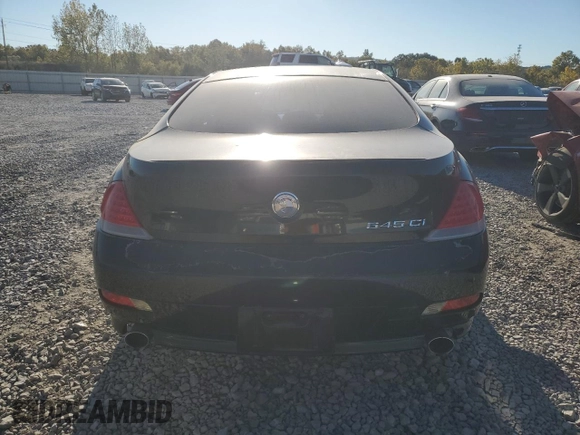 2004 BMW 6 Series 645Ci z VIN WBAEH73414B189402, wystawiony jako Copart lot #76869484 z przebiegiem 109 145 mil mil oraz Czysty tytuł • Clean title. Historia ofert i sprzedaży dostępna na DreamBid. Obrazek 6.