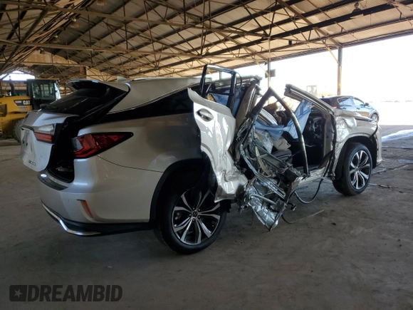 2018 Lexus RX with VIN JTJGZKCA9J2002823, listed as a Copart auction lot 44383845 with 0 mi miles and Salvage Title. Bid and sale history available at carsss.com. Image 3.