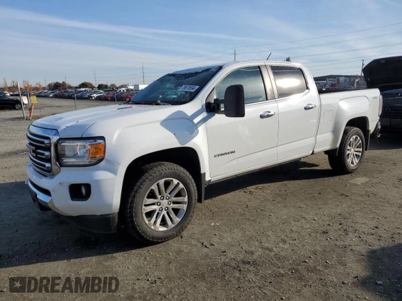 2017 GMC Canyon 4WD SLT with VIN 1GTP6DE18H1197673, listed as a Copart auction lot 79875594 with 182,138 mi miles and Salvage Title. Bid and sale history available at carsss.com. Image 1.