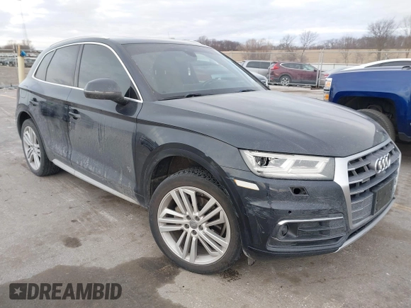 2018 Audi Q5 Prestige with VIN WA1CNAFY3J2160424, listed as a IAAI auction lot 41399936 with 97,775 mi miles. Bid and sale history available at carsss.com. Image 1.