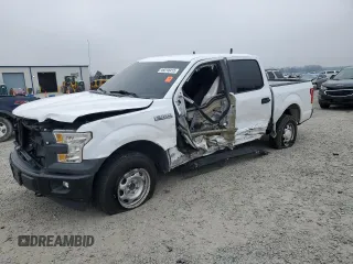 2017 Ford F-150 XL with VIN 1FTEW1EF1HKE26819, listed as a Copart auction lot 49218415 with 100,433 mi miles and Salvage Title. Bid and sale history available at carsss.com. Image 1.