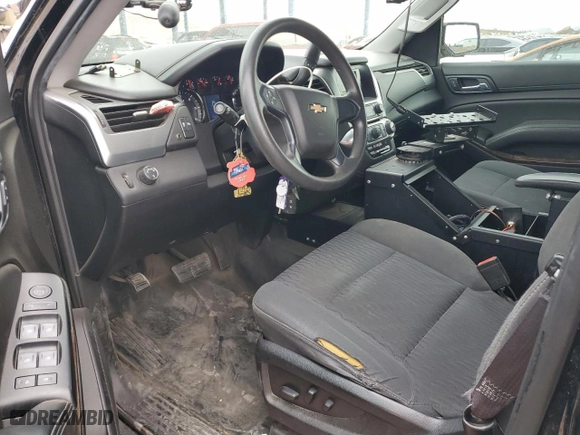 2017 Chevrolet Tahoe Commercial with VIN 1GNLCDEC6HR218814, listed as a Copart auction lot 45400795 with 105,281 mi miles and Salvage Title. Bid and sale history available at carsss.com. Image 8.
