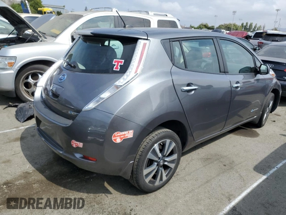 2017 Nissan LEAF SL with VIN 1N4BZ0CP9HC302460, listed as a Copart auction lot 64051483 with 69,280 mi miles. Bid and sale history available at carsss.com. Image 3.
