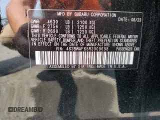 2024 Subaru Legacy Premium z VIN 4S3BWAF65R3009698, wystawiony jako Copart lot #60721555 z przebiegiem 18 847 mil mil oraz Szkoda całkowita • Salvage title. Historia ofert i sprzedaży dostępna na DreamBid. Obrazek 13.