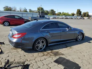 2015 Mercedes-Benz CLS-Class CLS 400 with VIN WDDLJ6HB9FA134596, listed as a Copart auction lot 69209994 with 77,209 mi miles and Salvage Title. Bid and sale history available at carsss.com. Image 3.