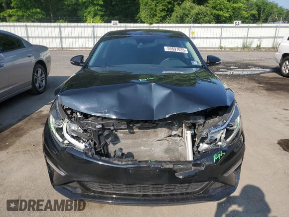 2019 Kia Optima LX with VIN 5XXGT4L35KG343407, listed as a Copart auction lot 59597635 with 71,470 mi miles and Salvage title. Bid and sale history available at DreamBid. Image 5.