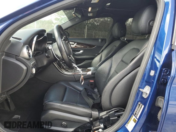 2019 Mercedes-Benz C 300 with VIN 55SWF8DB2KU295639, listed as a Copart auction lot 44784485 with 57,626 mi miles and Salvage Title. Bid and sale history available at DreamBid. Image 7.