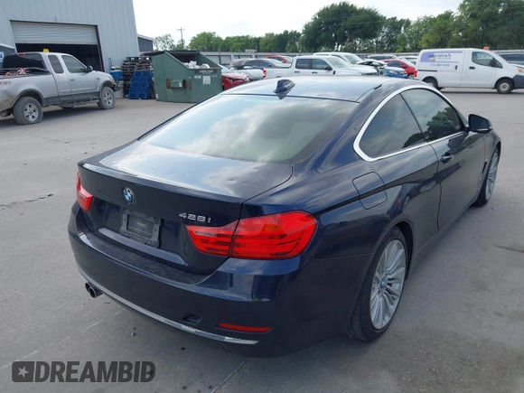 2015 BMW 4 Series 428i with VIN WBA3N3C5XFK234213, listed as a IAAI auction lot 42156861 with 60,324 mi miles and . Bid and sale history available at DreamBid. Image 4.