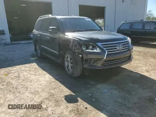 2015 Lexus LX 570 with VIN JTJHY7AX5F4173513, listed as a Copart auction lot 87815355 with 141,915 mi miles and Salvage Title. Bid and sale history available at DreamBid. Image 14.