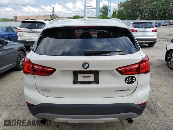 2019 BMW X1 xDrive28i with VIN WBXHT3C59K5L90317, listed as a Copart auction lot 61028125 with 46,789 mi miles and Salvage title. Bid and sale history available at DreamBid. Image 6.