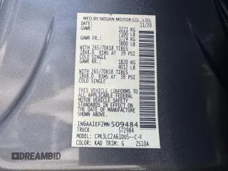 2021 Nissan Titan SV с VIN 1N6AA1EF2MN509484, выставлен на аукционе Copart как лот 66681845 с пробегом 33 195 миль миль и На запчасти • Non repairable. История ставок и продаж доступна на DreamBid. Изображение 15.