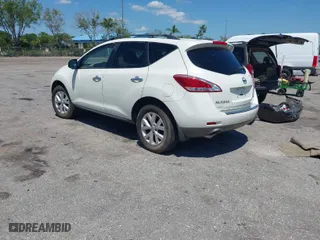 2011 Nissan Murano SL with VIN JN8AZ1MW0BW175478, listed as a IAAI auction lot 42035369 with 138,953 mi miles. Bid and sale history available at carsss.com. Image 3.