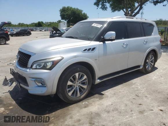2017 Infiniti QX80 with VIN JN8AZ2NF1H9641902, listed as a Copart auction lot 59181515 with 188,681 mi miles and Salvage title. Bid and sale history available at DreamBid. Image 1.