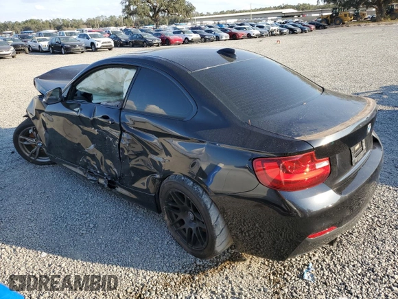 2015 BMW 2 Series M235i with VIN WBA1J7C56FV358181, listed as a Copart auction lot 89079445 with 0 mi miles and Salvage Title. Bid and sale history available at carsss.com. Image 3.