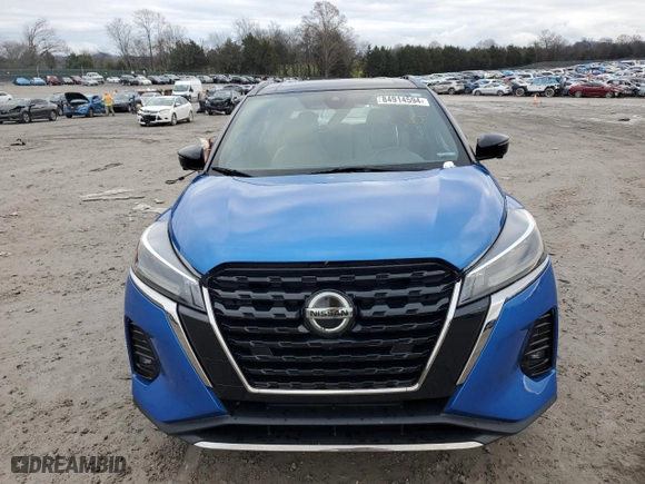 2021 Nissan Kicks SR with VIN 3N1CP5DV9ML478764, listed as a Copart auction lot 84914594 with 46,728 mi miles and Salvage Title. Bid and sale history available at carsss.com. Image 5.