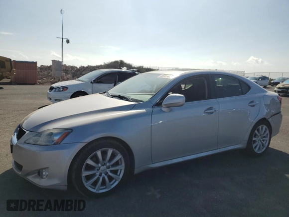 2008 Lexus IS 250 with VIN JTHBK262885083939, listed as a Copart auction lot 46953655 with 67,213 mi miles and Salvage Title. Bid and sale history available at DreamBid. Image 1.