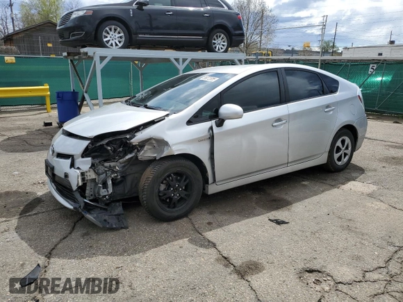 2013 Toyota Prius One with VIN JTDKN3DU0D5586264, listed as a Copart auction lot 55072005 with 105,115 mi miles and Salvage Title. Bid and sale history available at DreamBid. Image 1.