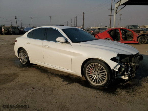 2017 Alfa Romeo Giulia Ti with VIN ZARFAECN0H7544096, listed as a Copart auction lot 87933075 with 67,101 mi miles and Salvage Title. Bid and sale history available at carsss.com. Image 4.