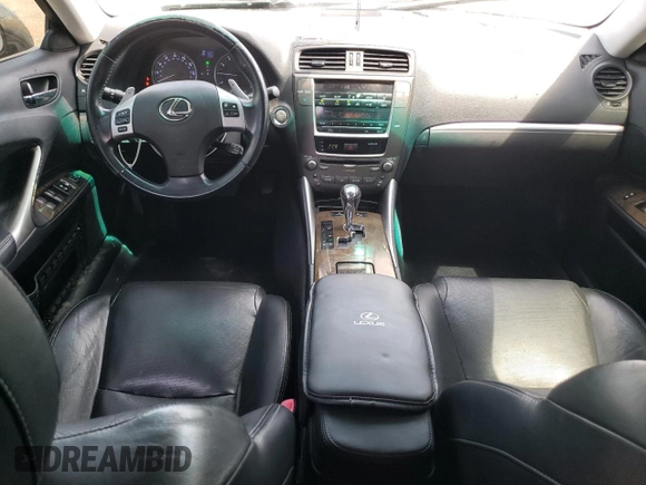 2012 Lexus IS 250 with VIN JTHBF5C25C5180261, listed as a Copart auction lot 62020035 with 157,465 mi miles and Salvage title. Bid and sale history available at DreamBid. Image 8.