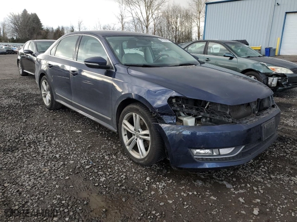2012 Volkswagen Passat TDI SEL Premium with VIN 1VWCN7A32CC056957, listed as a Copart auction lot 44743885 with 259,063 mi miles and Salvage Title. Bid and sale history available at carsss.com. Image 4.