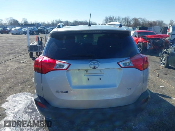 2013 Toyota RAV4 LE with VIN JTMZFREV9DD000690, listed as a IAAI auction lot 41575027 with 123,038 mi miles. Bid and sale history available at carsss.com. Image 16.
