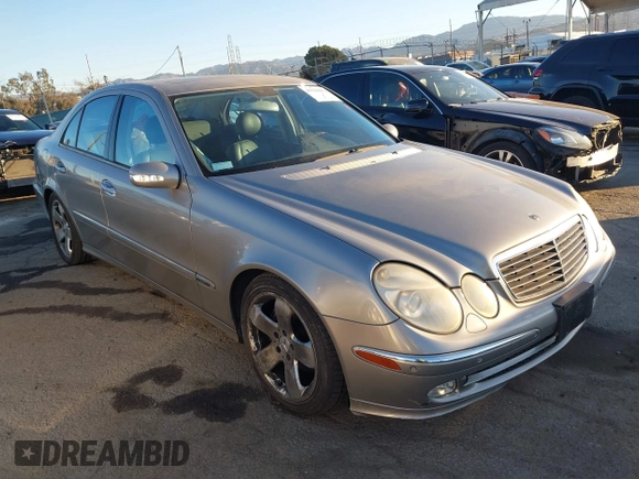 2003 Mercedes-Benz E 500 with VIN WDBUF70J83A095311, listed as a IAAI auction lot 41329473 with 133,401 mi miles and . Bid and sale history available at DreamBid. Image 1.