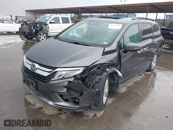 2019 Honda Odyssey EX-L with VIN 5FNRL6H78KB134200, listed as a IAAI auction lot 41932604 with 37,723 mi miles and . Bid and sale history available at DreamBid. Image 19.