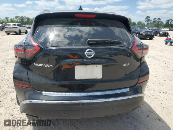 2019 Nissan Murano SV z VIN 5N1AZ2MJ5KN160207, wystawiony jako Copart lot #53182485 z przebiegiem 57 309 mil mil oraz Szkoda całkowita • Salvage title. Historia ofert i sprzedaży dostępna na DreamBid. Obrazek 6.