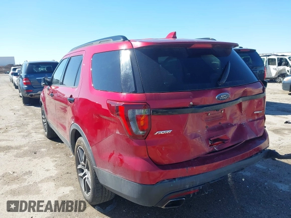 2016 Ford Explorer Sport z VIN 1FM5K8GT0GGA31907, wystawiony jako IAAI lot #41720724 z przebiegiem 139 236 mil mil oraz . Historia ofert i sprzedaży dostępna na DreamBid. Obrazek 3.