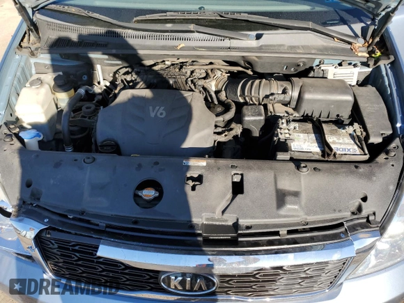 2011 Kia Sedona LX with VIN KNDMG4C78B6383375, listed as a Copart auction lot 76289414 with 198,732 mi miles and Salvage Title. Bid and sale history available at carsss.com. Image 12.