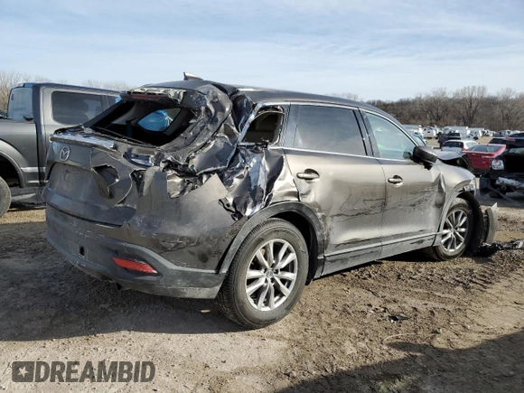 2017 Mazda CX-9 Touring with VIN JM3TCBCYXH0130209, listed as a Copart auction lot 46648605 with 0 mi miles and Salvage Title. Bid and sale history available at carsss.com. Image 3.