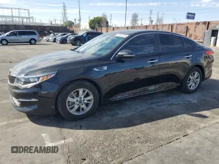 2016 Kia Optima LX with VIN 5XXGT4L38GG028477, listed as a Copart auction lot 46184195 with 80,024 mi miles and Salvage Title. Bid and sale history available at carsss.com. Image 1.