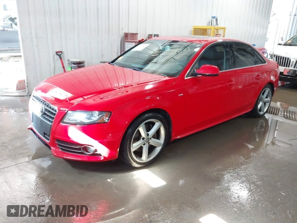 2012 Audi A4 2.0T Premium Plus with VIN WAUEFAFL4CN013057, listed as a IAAI auction lot 41565131 with 104,448 mi miles. Bid and sale history available at carsss.com. Image 2.